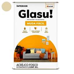 TINTA ACRILICA FOSCO MUDA FACIL 18L PALHA - GLASU
