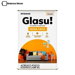 TINTA ACRILICA FOSCO MUDA FACIL 18L BRANCO LATA - GLASU