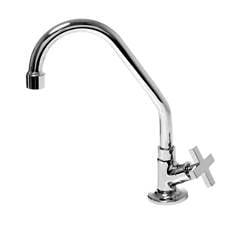 TORNEIRA DE MESA METAL SIGMA PARA PIA BICA ALTA CROMADO 1167 GELLA MONZA