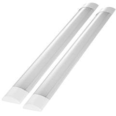 TUBO LED LUMINARIA 40W 120CM LUZ BRANCA