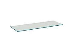 PRATELEIRA DE VIDRO 15X60CM COM SUPORTE GLASS RETANGULAR - REF.441060015 - PRATEFIX
