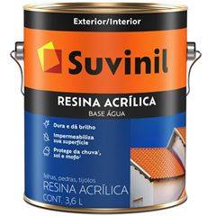 RESINA ACRILICA BASE AGUA INCOLOR 3,6L - SUVINIL