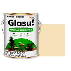 TINTA GLASU ACRÍLICA MÁXIMA EFICIÊNCIA FOSCO GALÃO 3,6L AREIA