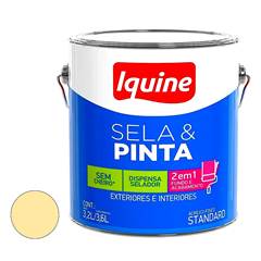 TINTA ACRÍLICA FOSCO 3,6 LITROS SELA E PINTA MARFIM IQUINE / REF. 333302001