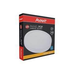 PAINEL LED SOBREPOR REDONDO 300X300 24WAM3000K AVANT - PRM