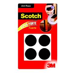 PROTETOR ANTI RISCO ADESIVO REDONDO 38MM X 38MM PT COM 4 SCOTCH 3M