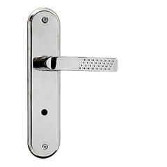FECHADURA EXTERNA ALAVANCA ITALY CLASS 1301/12ZC CROMADA SILVANA / REF. 96528