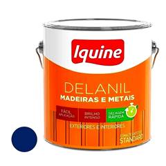 TINTA ESMALTE BRILHANTE DELANIL MADEIRAS E METAIS 3L AZUL FRANÇA IQUINE / REF. 195204982