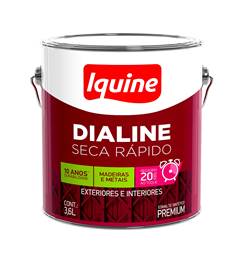 TINTA ESMALTE ALTO BRILHO 3L DIALINE SECA RÁPIDO MARROM CONHAQUE IQUINE / REF. 62202782