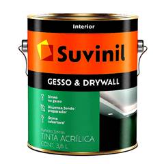 FUNDO ACABAMENTO PARA GESSO E DRYWAL SUVINIL GALÃO 3,6L