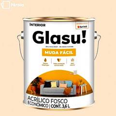 TINTA GLASU ACRÍLICA ECONÔMICO MUDA FÁCIL FOSCO GALÃO 3,6L PÉROLA