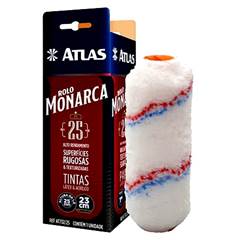 ROLO DE LÃ SINTÉTICO MONARCA 23CM 22MM BRANCO ATLAS / REF. AT722/22