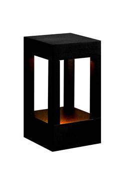 LED BALIZADOR EFFECT 200 PRETO FOSCO 7W AM2700K IP65 - AVANT