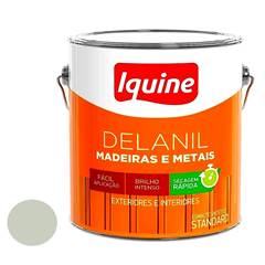 TINTA ESMALTE BRILHANTE DELANIL MADEIRAS E METAIS 3L BRANCO GELO IQUINE / REF. 195200382