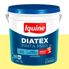 TINTA ACRÍLICA FOSCO DIATEX PINTA MAIS 15L AMARELO CANÁRIO IQUINE / REF. 50302226