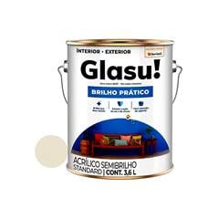 TINTA GLASU ACRÍLICA BRILHO PRÁTICO SEMI BRILHO GALÃO 3,6L ALGODA¿O EGAPCIO