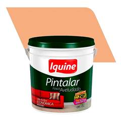 TINTA VINIL ACRÍLICA PINTALAR FOSCO AVELUDADO 15 LITROS PÊSSEGO IQUINE / REF. 79304226