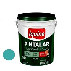 TINTA VINIL ACRÍLICA PINTALAR FOSCO AVELUDADO 15 LITROS VERDE PISCINA IQUINE / REF. 79308326