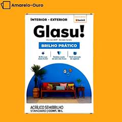 GLASU ACRILICO BRILHO PRATICO SEMI BRILHO 18L AM OURO