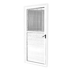 PORTA DE GIRO POSTIGO LADO ESQUERDO HOME DE VIDRO CANELADO 90X210 ALUMÍNIO BRANCO QUALITY / REF. HOB044004