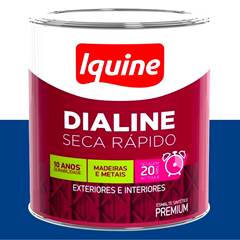 TINTA ESMALTE ALTO BRILHO 750ML DIALINE SECA RÁPIDO AZUL FRANÇA IQUINE / REF. 62204983
