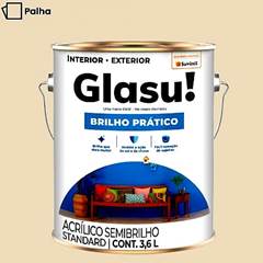 TINTA ACRILICA SEMI BRILHO PALHA 3,6L BALDE - GLASU