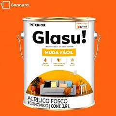 GLASU ACRILICO MUDA FACIL FOSCO ECONOMICO 3,6L CENOURA (GALAO PLASTICO)
