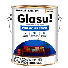 GLASU ACRILICO BRILHO PRATICO SEMI BRILHO 3,6L TERNO CZ
