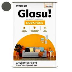 TINTA GLASU ACRÍLICA ECONÔMICO MUDA FÁCIL FOSCO 18L LÂMINA AFIADA