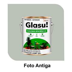 TINTA GLASU ACRÍLICA MÁXIMA EFICIÊNCIA FOSCO GALÃO 3,6L FOTO ANTIGA