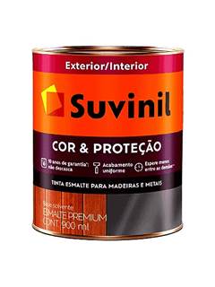ESMALTE BRILHANTE SUVINIL SECA RÁPIDO A BASE ÁGUA ACETINADO 900ML TABACO