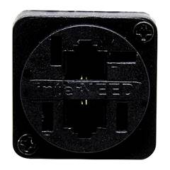TOMADA FÊMEA PADRÃO COM 2 JACKS PRETO INTERNEED