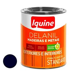 TINTA ESMALTE BRILHANTE DELANIL MADEIRAS E METAIS 750ML AZUL DEL REY IQUINE / REF. 195204883