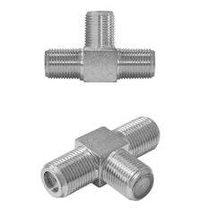EMENDA T PARA CABO COAXIAL NIQUELADO UNIVERSAL INTERNEED / REF 001867