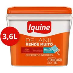 TINTA ACRÍLICA FOSCA DELANIL RENDE MUITO 3,6LITROS GELO IQUINE / REF. 70300221