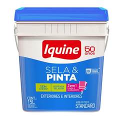 TINTA ACRÍLICA FOSCA 15L SELA E PINTA BRANCO NEVE IQUINE