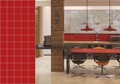 REVESTIMENTO VERMELHO 10X10 TIPO A TECNOGRES / REF. BR10110
