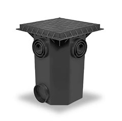CAIXA DE GORDURA CINZA 22LTS 33MMX33MMX44CM ROMA