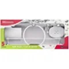 KIT ACESSÓRIOS PARA BANHEIRO 5 PEÇAS MÔNACO BRANCO DUDA