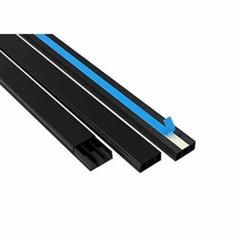 CANALETA 20X10X2000 COM DIVISAO PRETA 4418P ROMAZI