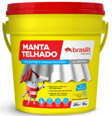 MANTA TELHADO IMPERMEABILIZANTE ACRÍLICO 18KG BRANCO BRALISIT / REF. 631018004