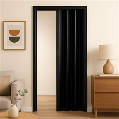 PORTA SANFONADA 0,72X2,10 PRETA PERFILPLAST