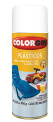 TINTA SPRAY COLORGIN PARA PLÁSTICOS BRANCO FOSCO REF.1520 - 350ML