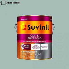 ESMALTE SINTÉTICO BRILHANTE SUVINIL COR&PROTEÇÃO A BASE SOLVENTE GALÃO 3,6L CINZA MA¿DIO
