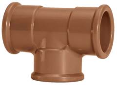 TE SOLDÁVEL PVC MARROM 32MM AMANCO