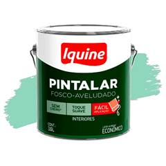 TINTA VINIL ACRÍLICA FOSCO AVELUDADO PINTALAR 3,6 LITROS VERDE PISCINA IQUINE /REF.79308301