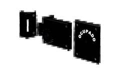 FECHADURA SOPRANO BANHEIRO LIVRE/OCUPADO PRETO