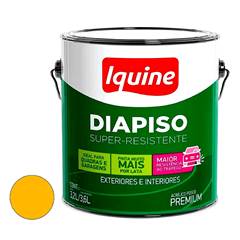 TINTA ACRÍLICA 3,6L FOSCO DIAPISO AMARELO DEMARCAÇÃO IQUINE / REF. 88311801