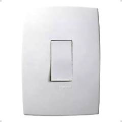 INTERRUPTOR 1 SEÇÃO SIMPLES VERTICAL BRANCO 611100 PIALPLUS PIAL