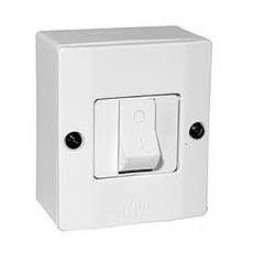 INTERRUPTOR BIPOLAR 25A SOBREPOR BRANCO 61014 MEC-TRONIC